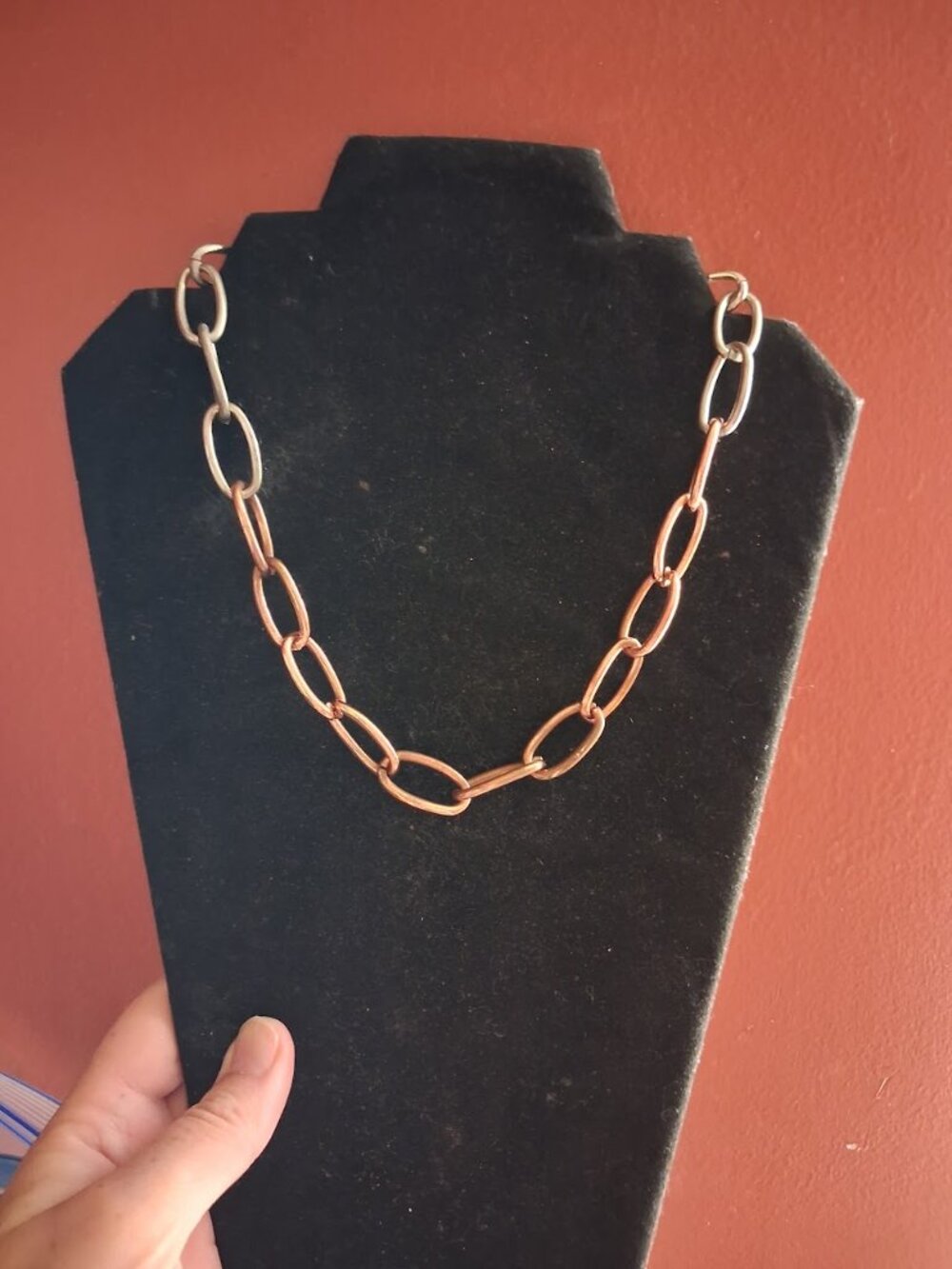 18 inch Two-toned chain necklace